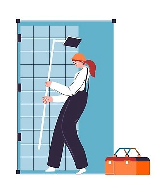 EPS 해외이미지 직업 산업 유니폼 일러스트 노동자 아파트 주택 사람 성인 건물 물 금속 목욕 장비 욕실 기구 공구 업무 엔지니어 수리 종업원 서비스 부활 고정 호스 DIY 유지 계약자 배관공 샤워실 설치 업그레이드 벡터 해외202310 해외일러스트 자연요소 건축물 옷 재질 취미 청결 도구 작업 기술자 계약 샤워시설 파일형식