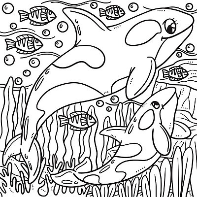 EPS 해외이미지 동물 디자인 실루엣 어린이 선 컬러 백그라운드 일러스트 자연 그래픽 소 그림 윤곽 손그림 페이지 걸음마 색칠공부 벡터 어머니의날 해외202310 해외일러스트 기념일 포유류 모션 촬영기법 사람 학습 색칠 생태계 미국문화 파일형식