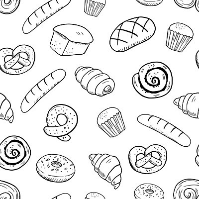EPS 해외이미지 전통 선 음식 빵 백그라운드 패턴 일러스트 디저트 흑백 컬러풀 갈색 쿠키 초콜릿 검은색 빵집 흰색 원형 달콤 맛 아침식사 낙서 바게트 정상 굽기 싱글 그림 윤곽 손그림 칼로리 고립 부스러기 오트밀 페스츄리 브레첼 벡터 맛있는 해외202310 해외일러스트 도형 컬러 컨셉 무늬 촬영기법 상점 식사 구이 파일형식 귀리