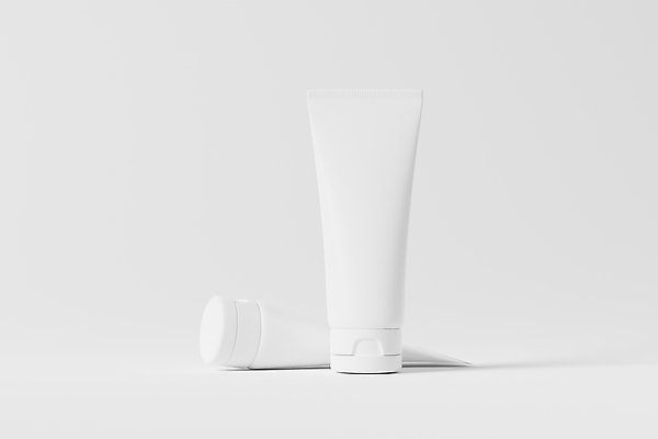 포토 JPG 해외이미지 사람없음 3D 화장품 흰색 오브젝트 튜브용기 목업 해외202310 해외포토 컬러 뷰티 용기_그릇 디지털합성 파일형식