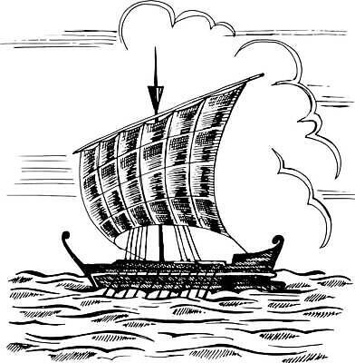 EPS 해외이미지 선 바다 요트 일러스트 사람없음 돛단배 스케치 돛 해외202310 해외일러스트 배_교통 미술 파일형식 벡터