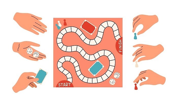 EPS 해외이미지 템플릿 디자인 길 컬러 조각 백그라운드 일러스트 가족 놀이 함께함 사람 그래픽 컬러풀 산책 도전 게임 플랫 끝 도박 계획 만화 수집 오브젝트 주사위 시작 그림 손그림 단계 고립 골 방법 엘리먼트 벡터 해외202310 해외일러스트 컨셉 관계 휴식 파일형식