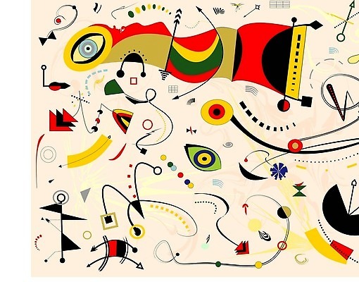 EPS 해외이미지 도형 디자인 선 일러스트 추상 사람없음 그래픽 화려 기하학 베이지색 해외202310 해외일러스트 컬러 컨셉 무늬 파일형식 벡터