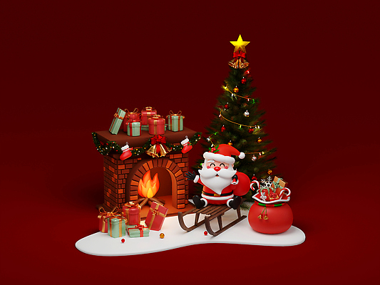 JPG 해외이미지 전신 노년 남자 크리스마스 일러스트 3D캐릭터 한명 앉기 빨간색 선물상자 크리스마스트리 산타클로스 3D 보따리 벽난로 썰매 크리스마스양말 징글벨 노인남자한명만 해외202310 해외일러스트 일러캐릭터 캐릭터 1 기념일 컬러 크리스마스장식 모션 양말 선물 사람 성인 상자 종 디지털합성 남자한명만 노인남자만 파일형식