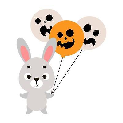 EPS 해외이미지 동물캐릭터 일러스트 사람없음 귀여움 할로윈 토끼 유령 풍선 잭오랜턴 코스프레 해외202310 해외일러스트 일러캐릭터 동물 캐릭터 컨셉 포유류 반려동물 파일형식 벡터