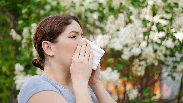 포토 JPG 해외이미지 여자 꽃 잎 한명 상반신 성인 야외 옆모습 아웃포커스 나뭇가지 화장지 비염 성인여자한명만 코풀기 해외202310 해외포토 나무 식물 1 뷰포인트 모션 촬영기법 사람 여자한명만 성인여자만 파일형식