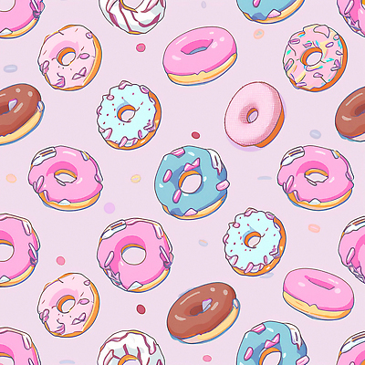 JPG 해외이미지 분홍색 패턴 일러스트 사람없음 컬러풀 패턴백그라운드 도넛 달콤 스프링클 해외202310 해외일러스트 컬러 백그라운드 무늬 디저트 장식 맛 파일형식