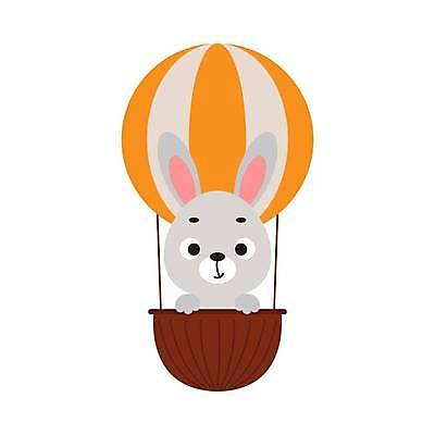 EPS 해외이미지 행복 동물캐릭터 일러스트 사람없음 열기구 토끼 심플 해외202310 해외일러스트 일러캐릭터 동물 캐릭터 감정 포유류 항공교통 반려동물 파일형식 벡터