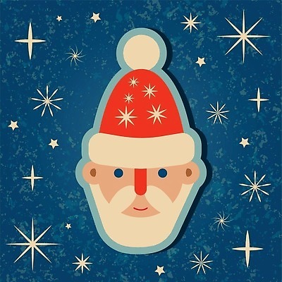 EPS 해외이미지 남자 얼굴 크리스마스 일러스트 산타모자 한명 신체부위 반짝임 산타클로스 머리 빈티지 해외202310 해외일러스트 모자_잡화 1 기념일 컨셉 모션 사람 파일형식 벡터
