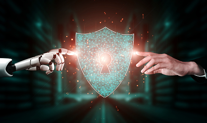 포토 해외이미지 손 비즈니스 미래 신체부위 스크린 주황색 기계 터치 가리킴 로봇 보안 열쇠구멍 방패 AI_인공지능 해외202310 해외포토 AI파일 컬러 컨셉 안전 사람 손짓 파일형식 벡터