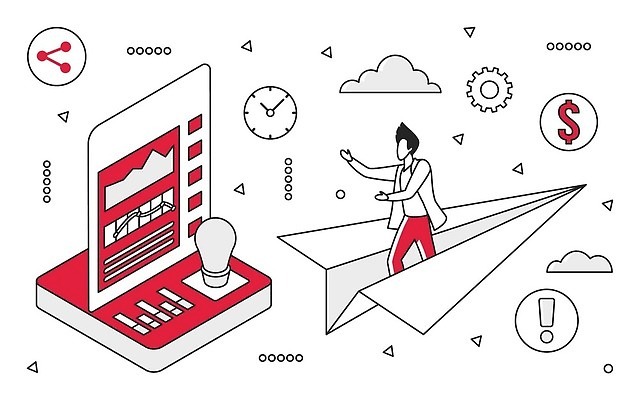 EPS 해외이미지 남자 시계 일러스트 비즈니스 전구 그래프 한명 성인 빨간색 자료 비행 손내밀기 종이비행기 톱니바퀴 지표 성인남자한명만 해외202310 해외일러스트 1 컬러 사람 손짓 종이접기 남자한명만 성인남자만 파일형식 벡터