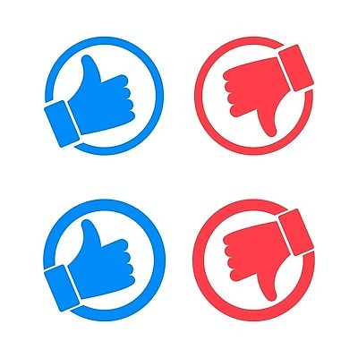 EPS 해외이미지 손 디자인 컨셉 일러스트 손가락 빨간색 파란색 세트 웹 엄지손가락 최고 원형 플랫 OK 시원함 투표 심볼 확인 사인 긍정 추천 나쁜 고립 동의 부정적 불평 소셜 승인 싫은 진실 벡터 해외202310 해외일러스트 도형 감정 컬러 인터넷 손짓 신체부위 선거 파일형식