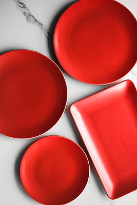 포토 JPG 해외이미지 그릇 사람없음 빨간색 화려 플랫 오브젝트 대리석 해외202310 해외포토 식기 컬러 컨셉 재료 파일형식