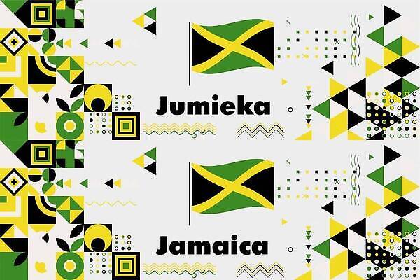 EPS 해외이미지 템플릿 디자인 배너 포스터 문화 컬러 여행 백그라운드 컨셉 패턴 일러스트 비즈니스 추상 휴가 그래픽 빨간색 파란색 뷰티 노란색 우주 페인트 자유 축하 깃발 붓 심볼 사인 애국심 독립 엘리먼트 자메이카 전국 정부 정치 폴리곤 벡터 해외202310 해외일러스트 북아메리카 무늬 파일형식