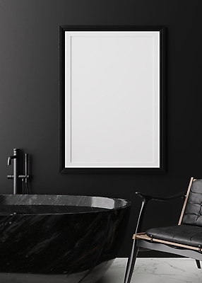 포토 JPG 해외이미지 액자 의자 욕조 실내 사람없음 인테리어 검은색 공간 대리석 목업 카피스페이스 세련 해외202310 해외포토 디자인 컬러 가구 재료 내부 공백 파일형식