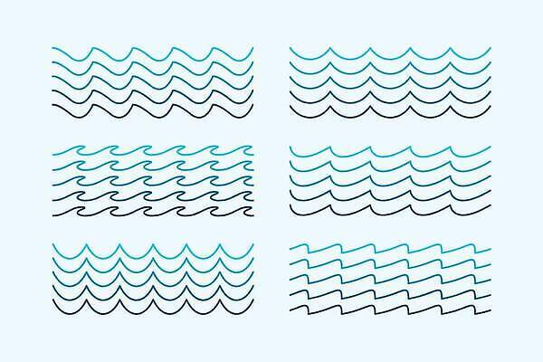 EPS 해외이미지 모양 선 파도 바다 패턴 곡선 일러스트 비즈니스 모션 표면 날씨 추상 항해 미술 그래픽 물 세트 흐름 소용돌이 액체 서핑 수집 보따리 웨이브 심플 윤곽 패키지 고립 엘리먼트 잔물결 스타일 미니멀리스트 유체 해외202310 해외일러스트 자연요소 물결 컨셉 무늬 배_교통 문화예술 회오리 수상스포츠 파일형식 벡터