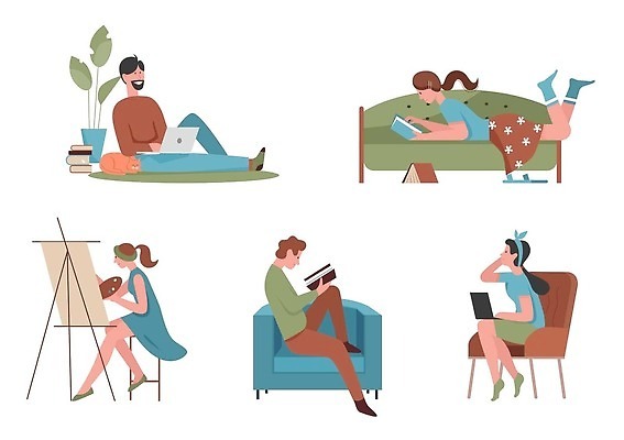 EPS 해외이미지 캐릭터 학생 디자인 행복 일러스트 바닥 주택 미술 사람 앉기 성인 취미 책 스터디 세트 소파 독서 디지털 공책 고양이 잡기 업무 그리기 플랫 도서관 만화 읽기 이젤 그림 안락의자 고립 프리랜서 벡터 해외202310 해외일러스트 일러캐릭터 직업 교육 감정 의자 포유류 모션 문화예술 문구용품 건물 반려동물 학습 미술도구 작업 파일형식