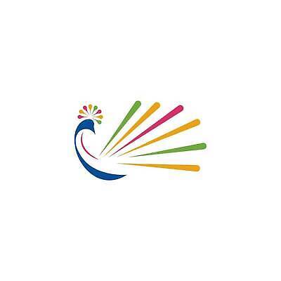 EPS 해외이미지 동물 템플릿 실루엣 컬러 컨셉 일러스트 자연 조류 추상 뷰티 유행 플랫 우아함 공작 심볼 깃털 꼬리 신분 심플 이국적 활자 해외202310 해외일러스트 무늬 촬영기법 생태계 활자판 파일형식 벡터