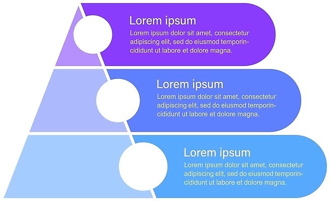 EPS 해외이미지 템플릿 일러스트 비즈니스 그래프 사람없음 자료 인포그래픽 정보 삼각형 심플 단계 타임라인 미니멀 해외202310 해외일러스트 도형 파일형식 벡터