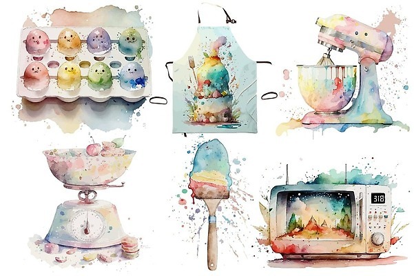 EPS 해외이미지 꽃 음식 장갑 일러스트 주방용품 요리 세트 케이크 주방 계란 숟가락 요리사 앞치마 장비 우유 기구 오븐 만화 굽기 믹서 그림 밀가루 손그림 주걱 버터 엘리먼트 벡터 해외202310 해외일러스트 식물 직업 잡화 생활용품 디저트 유제품 수저 알 가전제품 가루 구이 파일형식