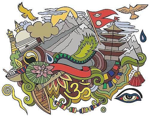 EPS 해외이미지 전통 디자인 아시아 문화 컬러 불교 라인일러스트 일러스트 건축양식 추상 산 연꽃 미술 동양인 장식 조각상 깃발 사찰 그룹 역사 낙서 만화 심볼 오브젝트 엽서 손그림 네팔 고립 랜드마크 사리탑 전국 카트만두 히말라야 힌두교 해외202310 해외일러스트 건축 꽃 나라 종교 무늬 종교건축 문화예술 인종 조형물 탑 편지 파일형식 벡터 산맥