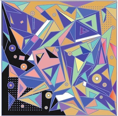 EPS 해외이미지 디자인 일러스트 사람없음 그래픽 컬러풀 삼각형 기하학 해외202310 해외일러스트 도형 컬러 무늬 파일형식 벡터