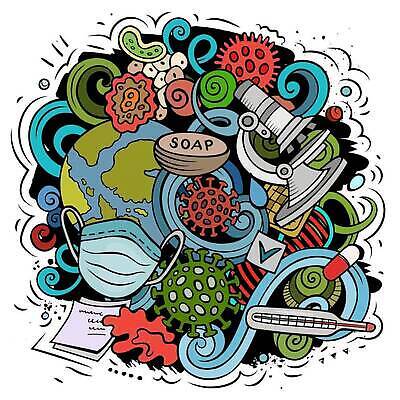 EPS 해외이미지 디자인 포스터 과학 일러스트 건강 관리 경고 가면 안전 치료 세계 약 열 신용카드 허파 호흡기관 바이러스 보호 빨래 낙서 그래피티 질병 만화 심볼 오브젝트 예방 감염 고립 구성 기침 백신 인플루엔자 전염병 증상 사스 코로나바이러스 해외202310 해외일러스트 컨셉 가사 의학 금융 장기_의학 그림 파일형식 벡터