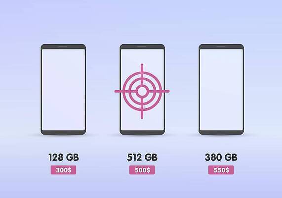 EPS 해외이미지 일러스트 비즈니스 선물 판매 비교 선택 목표 구매 가격 옵션 마케팅 의사결정 현상 효과 해외202310 해외일러스트 컨셉 쇼핑 파일형식 벡터