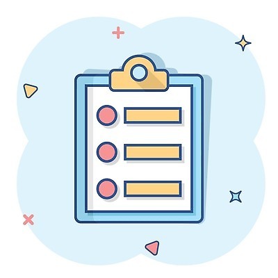 EPS 해외이미지 하늘색 일러스트 사람없음 반짝임 삼각형 문서 심플 서류판 항목 해외202310 해외일러스트 도형 모션 파란색 사무용품 파일형식 벡터