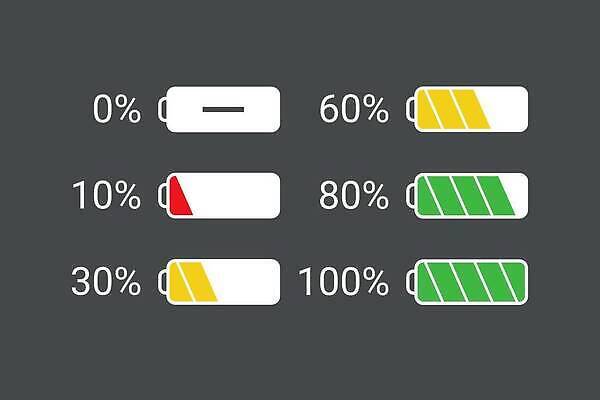 EPS 해외이미지 디자인 일러스트 빨간색 세트 검은색 힘 에너지 화물 지시 가득함 심볼 사인 연료 세대 충전 고립 베터리 요금 충전기 벡터 비어있는 해외202310 해외일러스트 컬러 모션 기계 운송업 파일형식