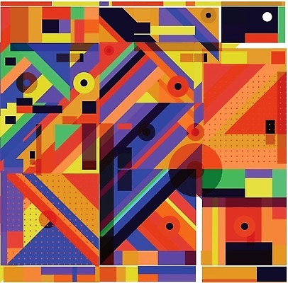 EPS 해외이미지 디자인 일러스트 사람없음 그래픽 컬러풀 삼각형 기하학 해외202310 해외일러스트 도형 컬러 무늬 파일형식 벡터