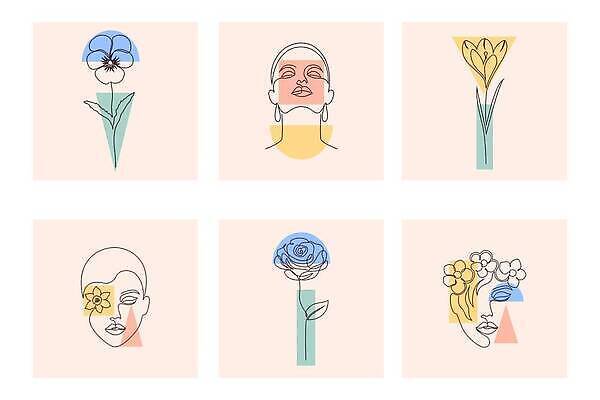 EPS 해외이미지 모양 식물 모델 템플릿 1 디자인 배너 꽃 포스터 얼굴 선 백그라운드 컨셉 잎 패턴 일러스트 자연 벽지 모바일 추상 이야기 미술 사람 성인 세트 뷰티 머리 유행 봄 네트워크 신용카드 스케치 수집 싱글 그림 모음 기하학 내추럴 소셜 벡터 미니멀리스트 해외202310 해외일러스트 계절 무늬 문화예술 신체부위 금융 생태계 파일형식