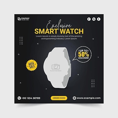 EPS 해외이미지 템플릿 배너 포스터 리플렛 시계 컨셉 일러스트 비즈니스 그래픽 쇼핑 유행 세일 상품 손목시계 승진 타이머 전자상거래 마케팅 소셜미디어 벡터 제의 해외202310 해외일러스트 장신구 파일형식