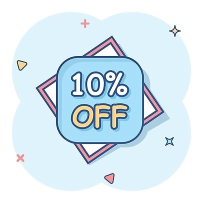 EPS 해외이미지 일러스트 사람없음 파란색 세일 퍼센트 심볼 심플 코믹 해외202310 해외일러스트 컬러 특수기호 파일형식 벡터