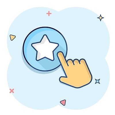 EPS 해외이미지 별 하늘색 일러스트 버튼 사람없음 반짝임 터치 삼각형 심플 손모양 해외202310 해외일러스트 자연요소 모양 도형 모션 파란색 파일형식 벡터 손_신체부위