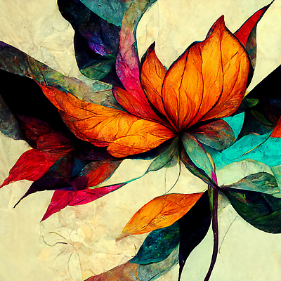 JPG 해외이미지 꽃 백그라운드 일러스트 추상 미술 사람없음 컬러풀 그림 해외202310 해외일러스트 식물 컬러 무늬 문화예술 파일형식