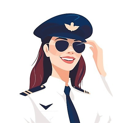 EPS 해외이미지 여자 일러스트 한명 상반신 성인 선글라스 파일럿 성인여자한명만 해외202310 해외일러스트 직업 1 안경 사람 여자한명만 성인여자만 파일형식 벡터