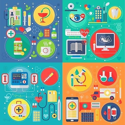 EPS 해외이미지 디자인 일러스트 의료기기 병원 사람없음 세트 플랫 눈동자 엘리먼트 해외202310 해외일러스트 의학 눈_신체부위 파일형식 벡터