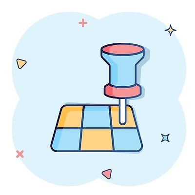 EPS 해외이미지 지도 일러스트 사람없음 파란색 압정 심볼 심플 코믹 해외202310 해외일러스트 컬러 사무용품 파일형식 벡터