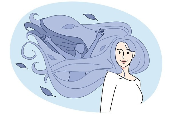 EPS 해외이미지 여자 행복 감정 컨셉 일러스트 스트레스 기념 건강 사람 치료 세계 뷰티 기쁨 모임 도전 최고 그림 긍정 윤곽 문제 해결 돌봄 무료 치유 트러블 헬프 회복 벡터 해외202310 해외일러스트 의학 모션 도움 파일형식