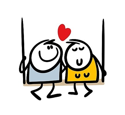 EPS 해외이미지 전신 캐릭터 커플 여자 남자 일러스트 앉기 성인 두명 눈감음 하트 잡기 그네 심플 성인만 해외202310 해외일러스트 일러캐릭터 모양 관계 모션 사람 파일형식 벡터