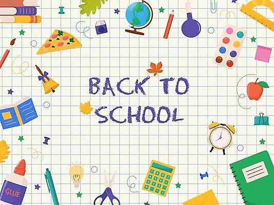 EPS 해외이미지 무료이미지 교육 일러스트 학교 문구용품 학용품 프레임 사람없음 책 지구본 계산기 엘리먼트 해외202310 해외일러스트 장비 오브젝트 파일형식 벡터 무료콘텐츠