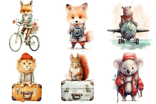 EPS 해외이미지 동물 디자인 행복 포스터 여행 백그라운드 일러스트 캘리그라피 곰 추상 사슴 코끼리 미술 그래픽 장식 세트 웹 원숭이 토끼 사자 판다 수집 다람쥐 엽서 여우 하마 대패 알파카 레터링 스타일 벡터 자극 해외202310 해외일러스트 감정 무늬 인터넷 포유류 문화예술 반려동물 설치류 편지 파일형식