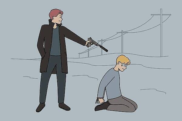 EPS 해외이미지 캐릭터 남자 무기 일러스트 관리 사람 성인 놀람 권총 총 잡기 폭력 범죄 목표 위험 공격 무서움 만화 도둑 그림 윤곽 슛 팔 살인 깡패 리볼버 마피아 살인범 제어 피해자 테러리스트 벡터 남용 해외202310 해외일러스트 일러캐릭터 감정 컨셉 모션 표정 신체부위 피해 범죄인 사회이슈 테러 파일형식