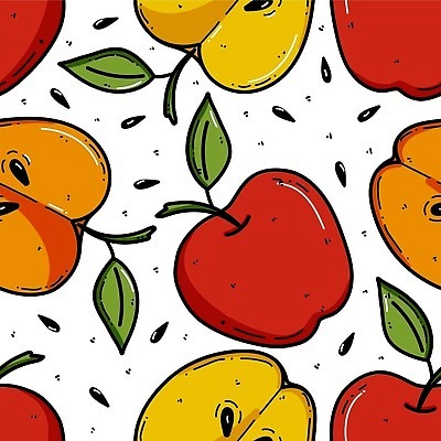 EPS 해외이미지 종이 음식 백그라운드 잎 패턴 다이어트 과일 일러스트 자연 벽지 추상 건강 그래픽 빨간색 초록색 여름 컬러풀 노란색 주방 정원 주스 수확 직물 신선 달콤 맛 사과 인쇄 수집 그림 유기농 질감 손그림 비타민 내추럴 숙성 채식주의자 벡터 맛있는 해외202310 해외일러스트 식물 웰빙 계절 음료 컬러 컨셉 무늬 농업 생태계 채식 영양소 파일형식