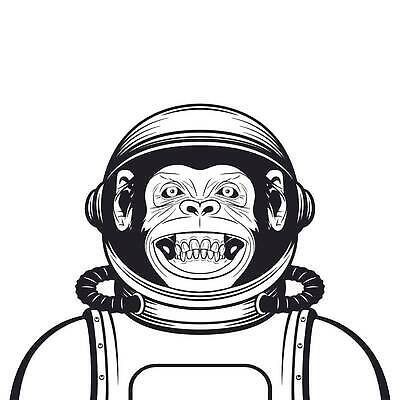 EPS 해외이미지 디자인 배너 포스터 얼굴 과학 티셔츠 일러스트 정장 유행 우주 탐험 우주비행사 원숭이 신용카드 헬멧 인쇄 파일럿 만화 모험가 문신 우주선 심볼 긍정 손그림 유인원 발견 침팬지 고립 벡터 해외202310 해외일러스트 직업 옷 컨셉 셔츠 포유류 신체부위 금융 보호장비 파일형식