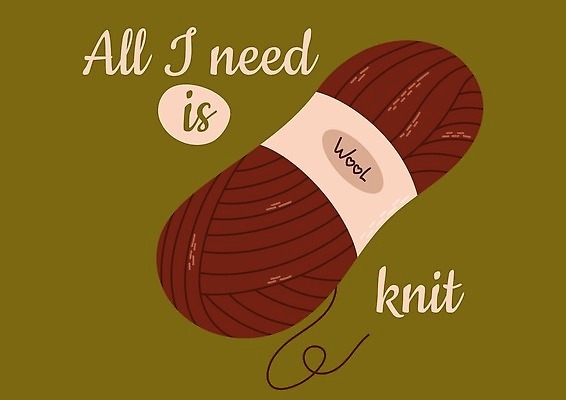 EPS 해외이미지 일러스트 사람없음 뜨개질 털실 해외202310 해외일러스트 취미 실 파일형식 벡터