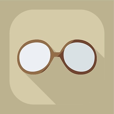 EPS 해외이미지 안경 일러스트 사람없음 플랫 심볼 오브젝트 해외202310 해외일러스트 잡화 파일형식 벡터