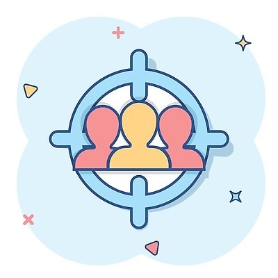 EPS 해외이미지 하늘색 일러스트 사람모양 사람없음 반짝임 삼각형 심플 조준 해외202310 해외일러스트 모양 도형 모션 파란색 파일형식 벡터