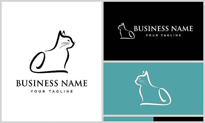 EPS 해외이미지 동물 디자인 백그라운드 일러스트 추상 미술 그래픽 반려동물 검은색 고양이 개 낙서 만화 스케치 심볼 라인아트 사인 그림 꼬리 심플 윤곽 손그림 벡터 해외202310 해외일러스트 선 컬러 무늬 포유류 문화예술 파일형식